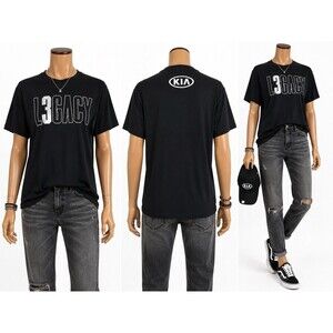 Kia Legacy Black Graphic T Shirt XL Short Sleeve Logo Tee Casual  Streetwear